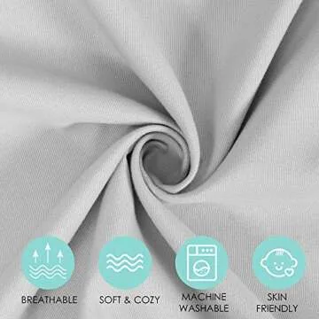 TILLYOU 3-Piece Brushed Microfiber Toddler Sheet Set for Boys Girls, Silky Soft, Breathable and Lightweight Bedding Set Includes Flat Sheet, Fitted Bed Sheet and Envelope Pillowcase, Gray