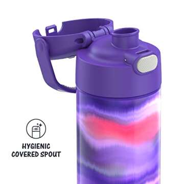THERMOS FUNTAINER Kids Water Bottle in Purple Mirage