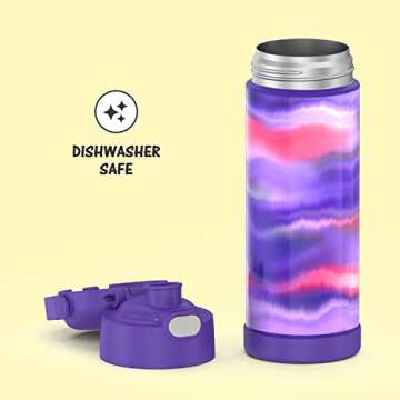 THERMOS FUNTAINER Kids Water Bottle in Purple Mirage