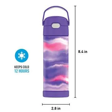 THERMOS FUNTAINER Kids Water Bottle in Purple Mirage