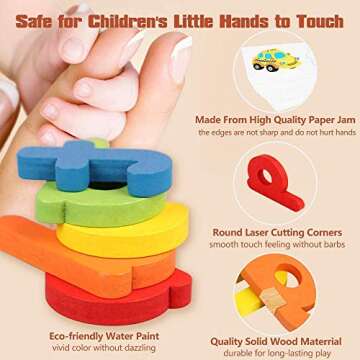 Varbertos ABC Speak and Spell Educational Toys, Toddler Sight Word Games Preschool Learning Toys for Kids, Word Party Matching Letter Game for Toddlers, Birthday Gifts for 3 4 5 6 Years Old