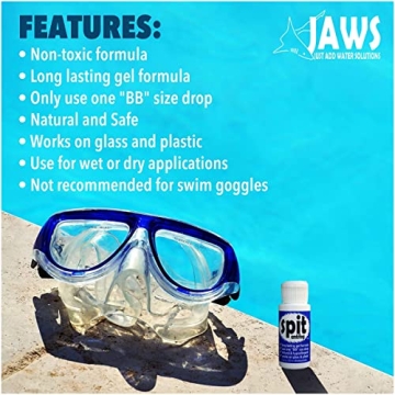 Jaws Premium Anti-Fog Gel for Glasses & Mirrors 1 oz