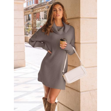 Stylish LILLUSORY Oversized Sweater Dress for Women
