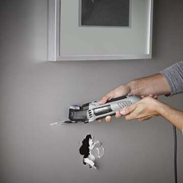 Dremel Multi-Max MM50-01 Oscillating Multi-Tool Kit with 30 Accessories and Storage Bag – 5.0 Amp Oscillating Tool with Variable Speed and Tool-Less Accessory Changes