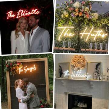 GYIODFU Custom Neon Signs for Wedding, Events, Porm; Personalized Led Name Neon Light Gifts for Bedr...