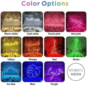 GYIODFU Custom Neon Signs for Wedding, Events, Porm; Personalized Led Name Neon Light Gifts for Bedroom, Office, Coffee Bar, Shop, Business Signs, RGB Color Changing Optional