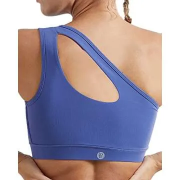 Running Girl One Shoulder Sports Bra - Stylish & Functional Activewear