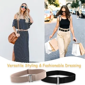 HAWOWZ Invisible Elastic Belt for Women - 2Pcs Set