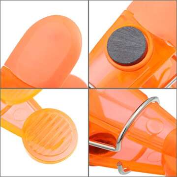 21 Pieces Magnetic Bag Clips Multi-Purpose Clips Colored Magnet Clips for Close Bags Hang Documents Supplies