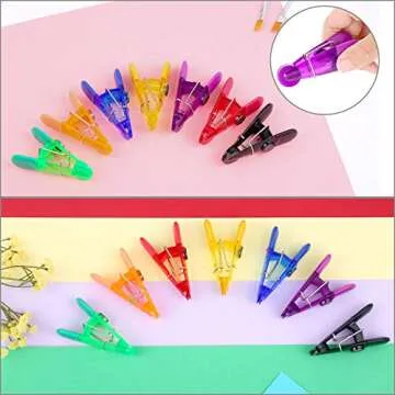 21 Pieces Magnetic Bag Clips Multi-Purpose Clips Colored Magnet Clips for Close Bags Hang Documents Supplies