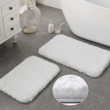 Luxury Ashler Runners Bathroom Rugs Non-Slip, Plush Soft, Water Absorbing