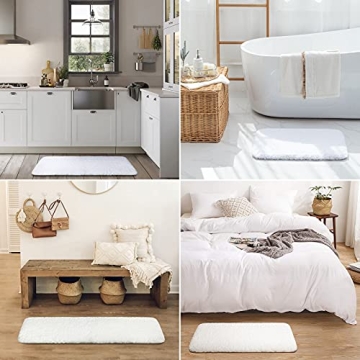 Ashler Bath Rugs Soft Non Slip Machine Washable Set