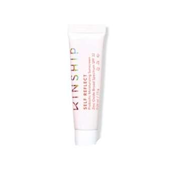 Kinship Self Reflect Probiotic Moisturizing Sunscreeen Zinc Oxide Broad Spectrum SPF 32, Mini Trial Size, 0.26 oz / 7.5g