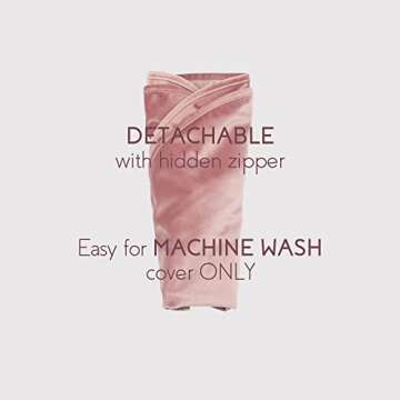 YIUOR Dusty Rose Round Floor Pillow Cover - Plush and Stylish