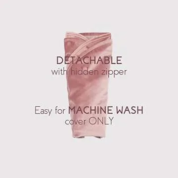 YIUOR Dusty Rose Round Floor Pillow Cover - Plush and Stylish