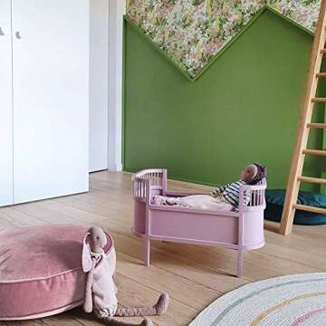 YIUOR Dusty Rose Round Floor Pillow Cover - Plush and Stylish