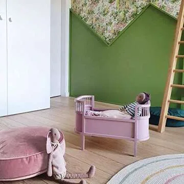 YIUOR Dusty Rose Round Floor Pillow Cover - Plush and Stylish