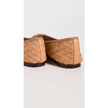 Loeffler Randall Landry Woven Flats in Honey Tan
