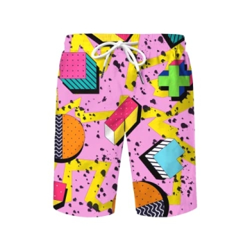 DOOPCCOR 80s Hawaiian Shirt Set for Men Stylish Retro Fashion