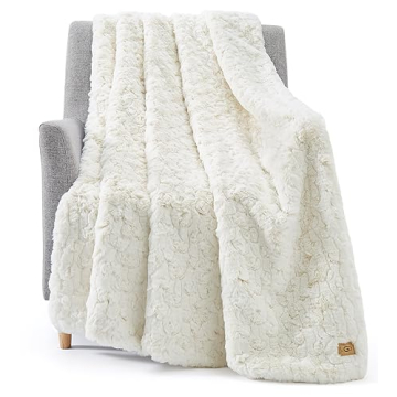 UGG Amanda Super Soft Reversible Plush Blanket for Cozy Living