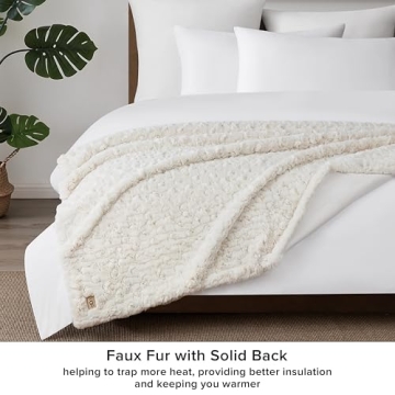 UGG Amanda Super Soft Reversible Plush Blanket for Cozy Living