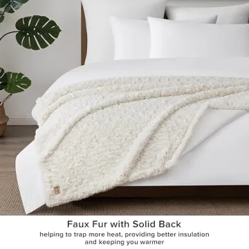 UGG Amanda Super Soft Reversible Plush Blanket for Cozy Living