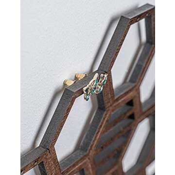 Heesch Honeycomb Earring Organizer for Wall Mount Display