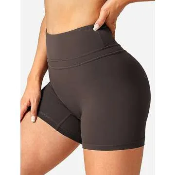YEOREO Women's High Waisted Workout Biker Shorts
