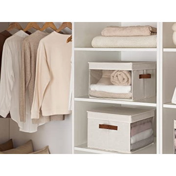 StorageWorks Storage Bins with Lids and Clear Windows