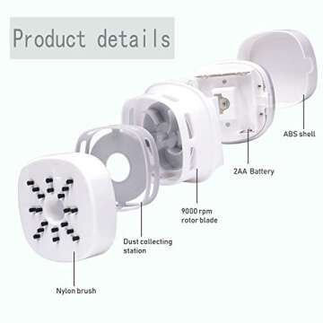 ODISTAR Cordless Mini Desktop Vacuum Cleaner for All Ages