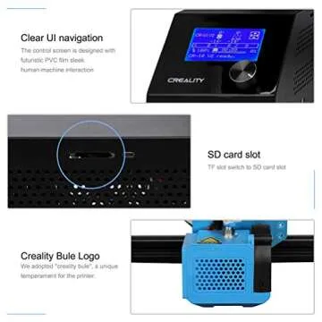 Creality CR-10 V2 3D Printer with Silent Motherboard New Titan Direct Drive Double Y-Axis Smart 3D Printer Dual Cooling Fans Large Print Size 300 x 300 x 400mm