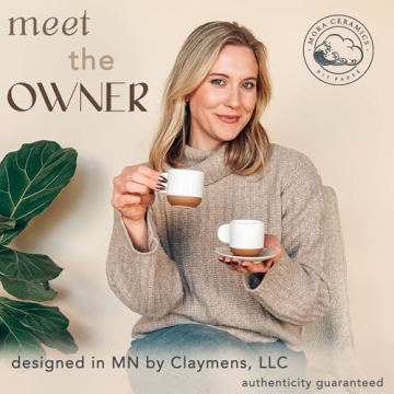 Mora Ceramic Mini Espresso Cups Set of 4 for Stylish Coffee