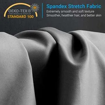 Avolare 2 Pack Cooling Pillow Cases, Arc-Chill Q-max>0.5 Stretch Cooling Pillowcases for Hair Skin and Hot Sleepers, Soft Silky Summer Pillow Cover with Zipper for Standard & Queen Size Pillows - Gray