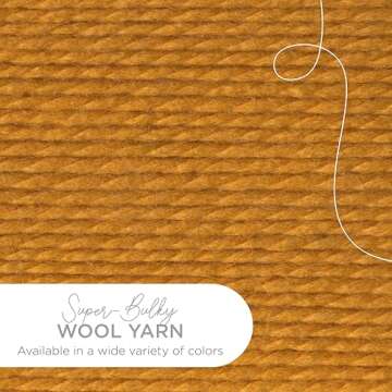 Lion Brand Yarn Wool-Ease Thick & Quick Yarn, Soft and Bulky Yarn for Knitting, Crocheting, and Craf...