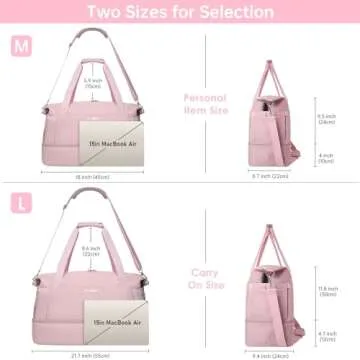 ETRONIK Gym Bag for Women with Shoe Compartment