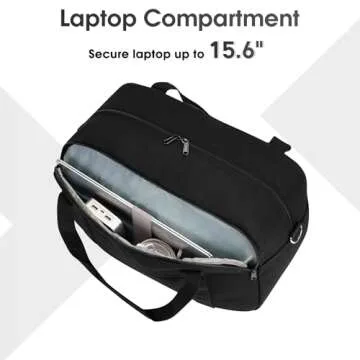 Narwey 18" Laptop Compartment Travel Bag for Airlines
