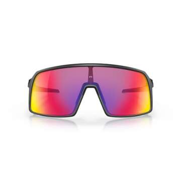 Oakley Men's Oo9406 Sutro Rectangular Sunglasses, Matte Black/Prizm Road, 37 mm