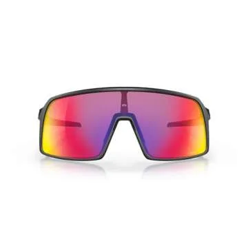 Oakley Men's Oo9406 Sutro Rectangular Sunglasses, Matte Black/Prizm Road, 37 mm