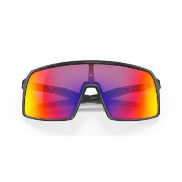 Oakley Men's Oo9406 Sutro Rectangular Sunglasses, Matte Black/Prizm Road, 37 mm