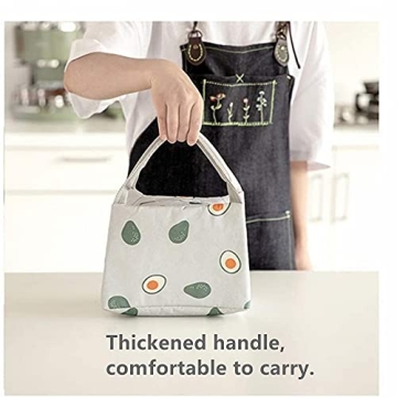 Markar Insulated Lunch Bag for Women and Men,Reusable Meal Prep Lunch Box for Work,Adult Portable Tote Lunchbox with Comfortable Handle Belt,Green