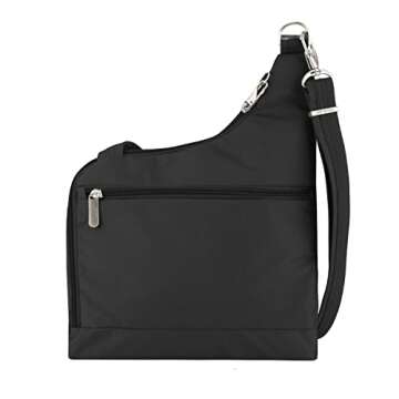 Travelon Anti-Theft Cross-Body Bag, Two Pocket, Black, One Size