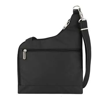 Travelon Anti-Theft Cross-Body Bag, Two Pocket, Black, One Size
