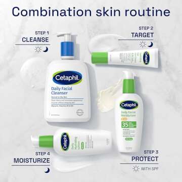 Cetaphil Face Moisturizer, Daily Oil Free Facial Moisturizer with SPF 35, For Dry or Oily Combination Sensitive Skin, Fragrance Free Face Lotion