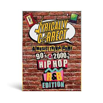 Lyrically Correct 90's and 2000's Hip Hop & R&B Music Trivia Card Game for Friends, Fun Party Game f...
