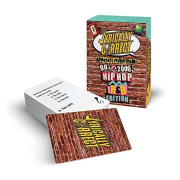 Lyrically Correct 90's and 2000's Hip Hop & R&B Music Trivia Card Game for Friends, Fun Party Game for Adults, Family Gatherings, Game Nights, and Finish The Lyrics Challenge