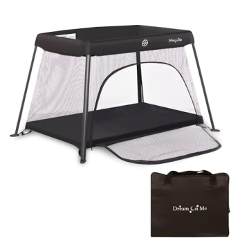 Dream On Me Travel Light Play Yard with Mesh Door Convenience