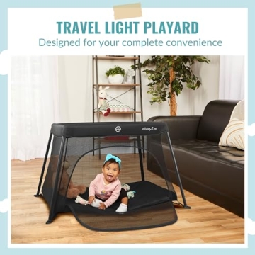 Dream On Me Travel Light Play Yard with Mesh Door Convenience