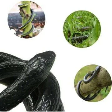 Realistic 52-Inch Rubber Snake for Gag Gifts