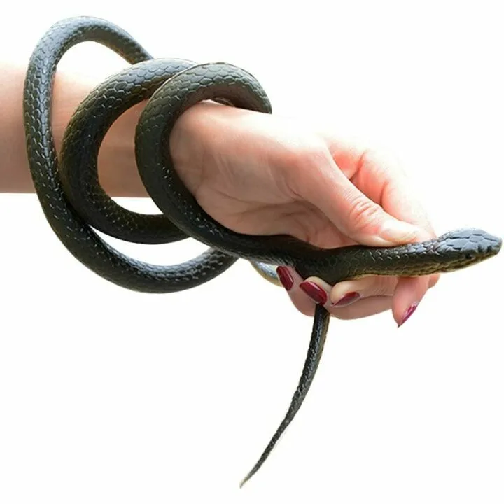 Realistic 52-Inch Rubber Snake for Gag Gifts