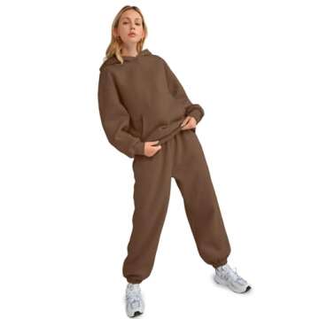 Comfortable AUTOMET Women’s Oversized Sweatsuit Set